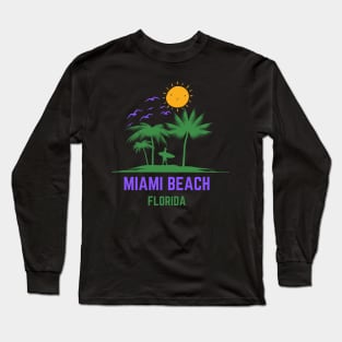 Miami Beach Florida Long Sleeve T-Shirt